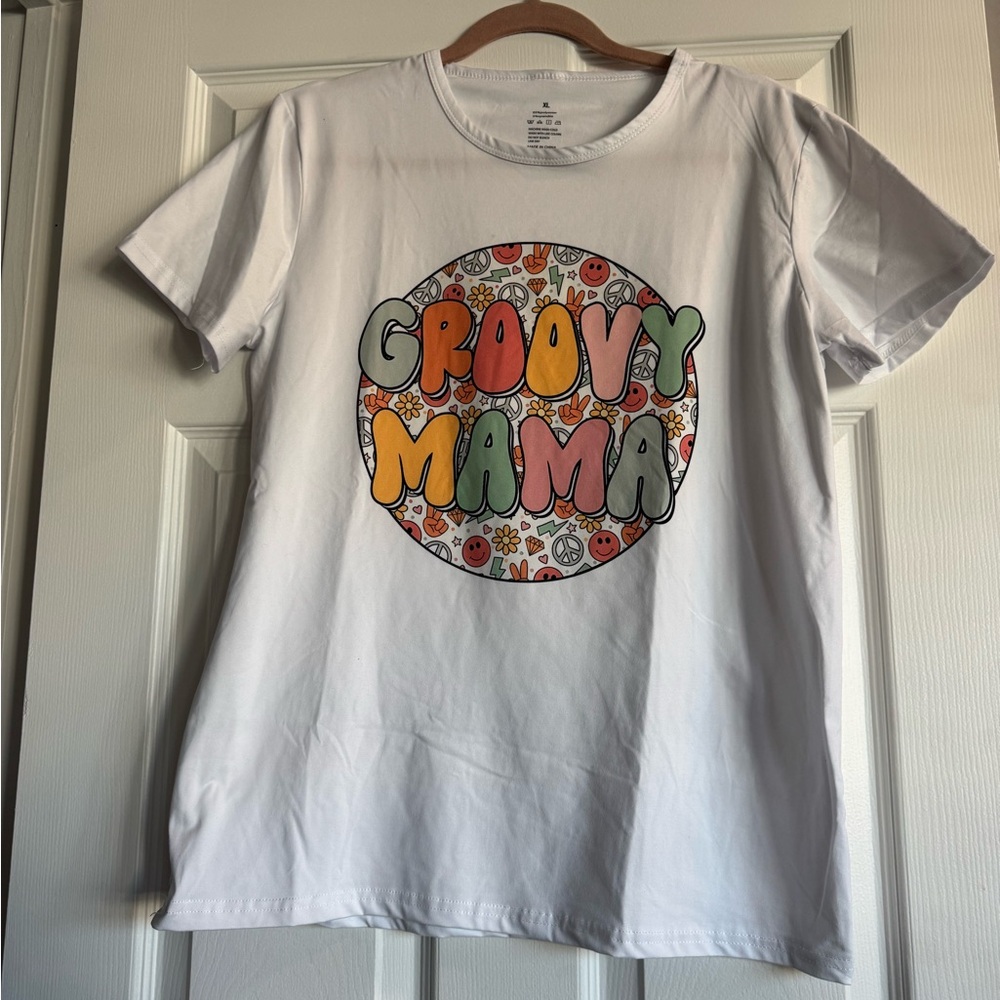 Groovy Mama Kids T-Shirt - White